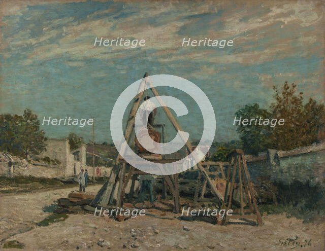 Pit sawyers, 1876. Creator: Alfred Sisley.