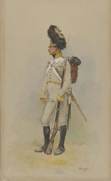 A Standing Grenadier of the Municipal Guard, 1891. Creator: Jean Baptiste Edouard Detaille.