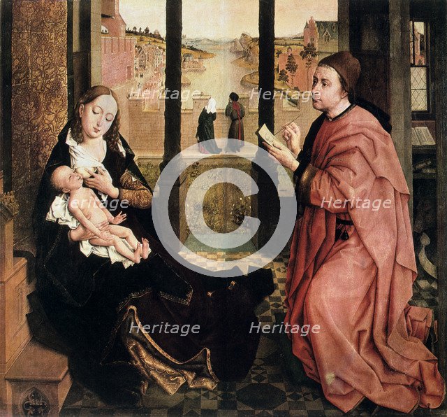 'St Luke Drawing the Virgin,' 15th century.  Artist: Rogier Van der Weyden