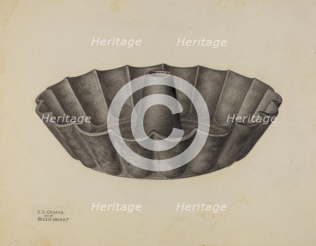 Cake Mold, c. 1941. Creators: Charles Charon, Helen Hobart.