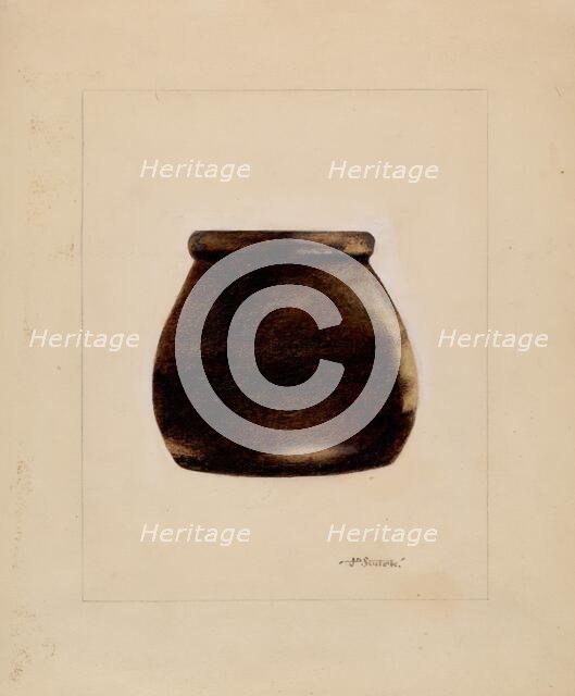 Preserving Crock, c. 1937. Creator: Joseph Sudek.