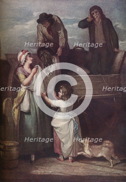 Cries of London: Fresh Gathered Peas Young Hastings, 1795, (1917). Artist: Giovanni Vendramini