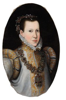 Portrait of Infanta Maria of Portugal, Hereditary Princess of Parma (1538-1577), ca. 1600. Creator: Anonymous.