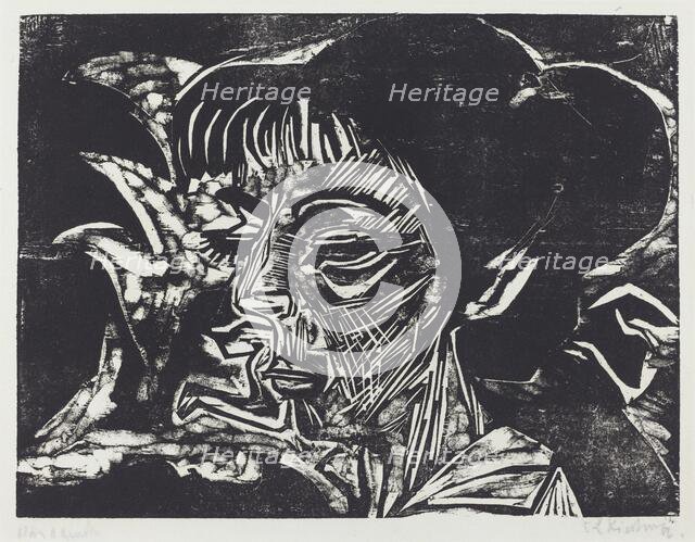 Fanny Wocke, 1916. Creator: Ernst Kirchner.