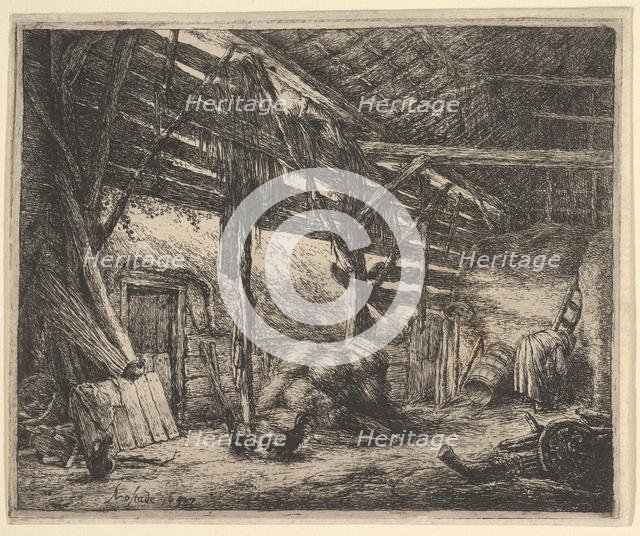 The Barn, 1647. Creator: Adriaen van Ostade.