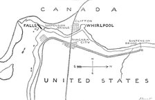 Map of the Rapids and Whirlpool below the Falls of Niagara, 1883. Creator: Joseph Swain.