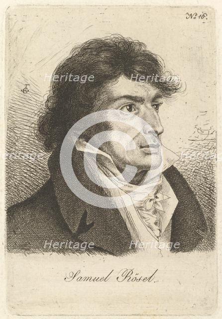 Portrait of Johann Gottlieb Samuel Rösel. Creator: Ludwig Emil Grimm.