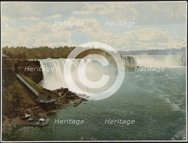Niagara Falls from Steel Arch Bridge, c1900. Creator: William H. Jackson.