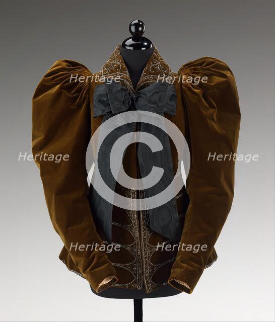 Afternoon jacket, French, 1895. Creator: House of Worth.