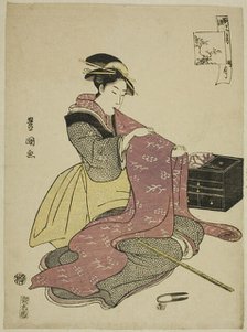 The Twelfth Month (Goku getsu), from the series "Fashionable Twelve Months (Furyu..., c.1793. Creator: Utagawa Toyokuni I.
