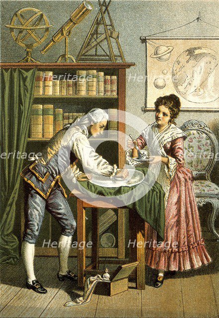William and Caroline Herschel, pub. 1896. Creator: American School (19th Century).