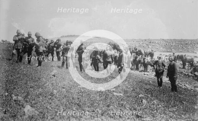 Djemal Pach [i.e., Pasha] with Trommer Pacha & staff, between 1914 and c1915. Creator: Bain News Service.