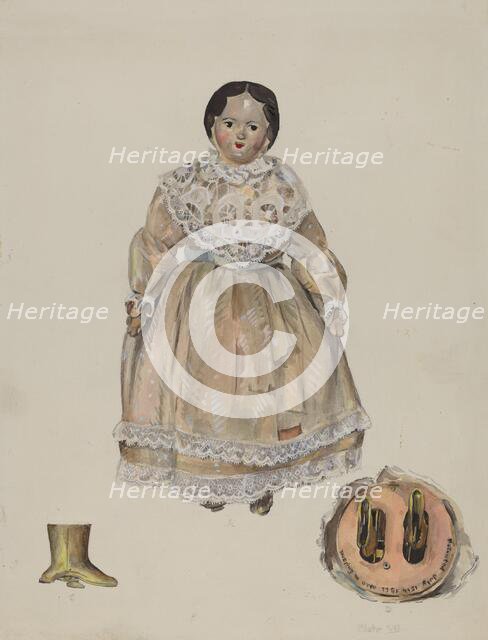 Walking Doll, c. 1936. Creator: Jane Iverson.