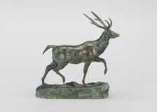 Virginia Deer, Left Foot Raised, model n.d., cast 1857/1873. Creator: Antoine-Louis Barye.