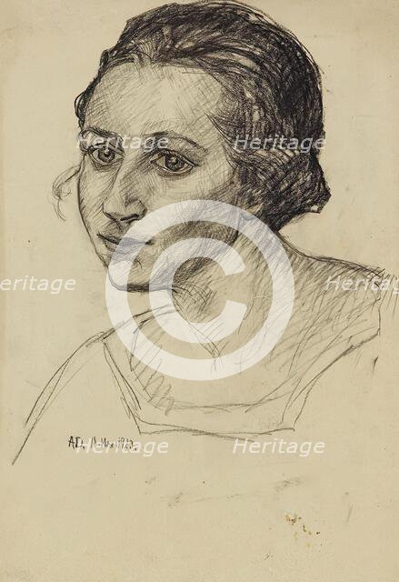 Portrait of a lady, 1923. Creator: Anny Dollschein.