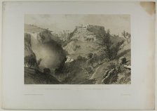 General View of Tivoli, plate seventeen from Italie Monumentale et Pittoresque, c. 1848. Creators: Eugene Ciceri, Nicolas-Marie-Joseph Chapuy.