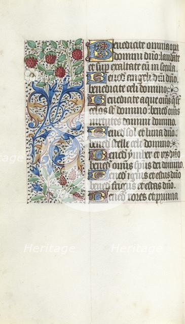 Book of Hours (Use of Rouen): fol. 42v, c. 1470. Creator: Master of the Geneva Latini (French, active Rouen, 1460-80).