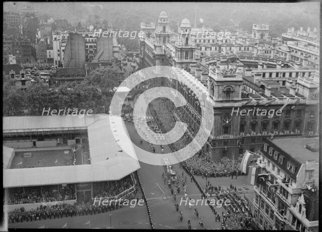 Coronation of Queen Elizabeth II, Parliament Square, City of Westminster, London, 1953. Creator: Ministry of Works.