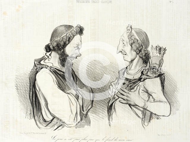 Le jour n'est pas plus pur que le fond de mon coeur. (Phedre), 1841. Creator: Honore Daumier.