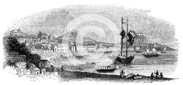 View of Macao, 1847. Artist: Giles
