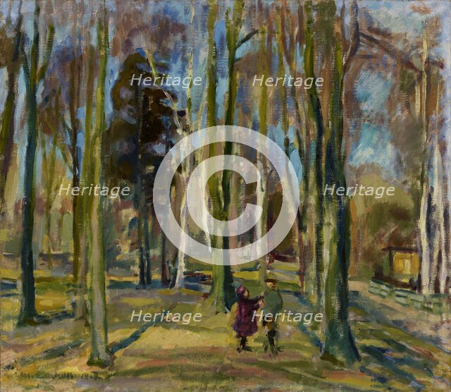 View from Kaivopuisto, 1919. Creator: Magnus Enckell.