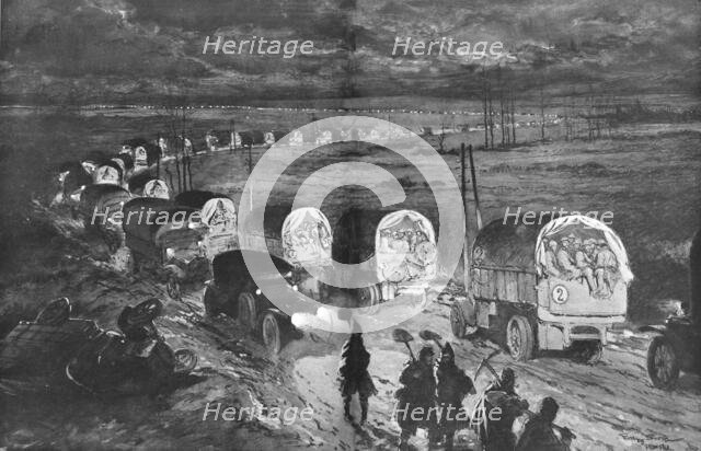 'Sur la Route de bar a Verdun; de fevrier a juillet 1916, derriere la ligne de bataille..., 1916. Creator: Georges Bertin Scott.