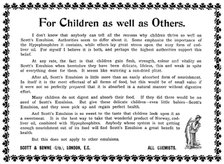 Advertisement for Scott's Emulsion, 1898. Creator: Unknown.
