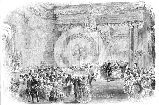 Her Majesty at the Ball of the Turkish Embassy, 1856.  Creator: Unknown.