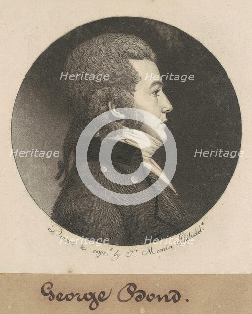 George Bond, 1798-1803. Creator: Charles Balthazar Julien Févret de Saint-Mémin.