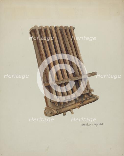 Dumbbell of Crotullum, 1938. Creator: Ethel Dougan.