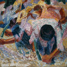 The Street Pavers, 1914. Creator: Umberto Boccioni.