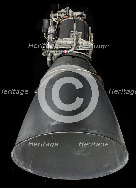 Rocket Engine, Liquid Fuel, Apollo Lunar Module Descent Engine, 1966. Creator: Space Technology Laboratories.