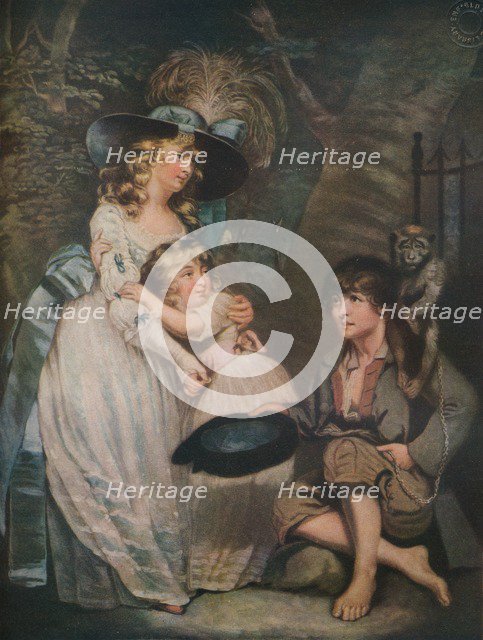 A Young Lady Encouraging the Low Comedian, c1786-1826, (1919). Artist: William Ward