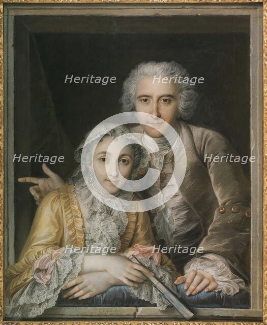 Portrait of Philippe Coypel and His Wife, 1742. Creator: Charles-Antoine Coypel.