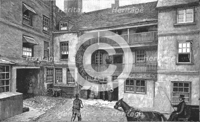 ''The Old Garter Inn at Windsor; recently pulled down', 1890. Creator: Unknown.
