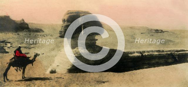 'Cairo: the Sphinx', c1918-c1939. Creator: Unknown.