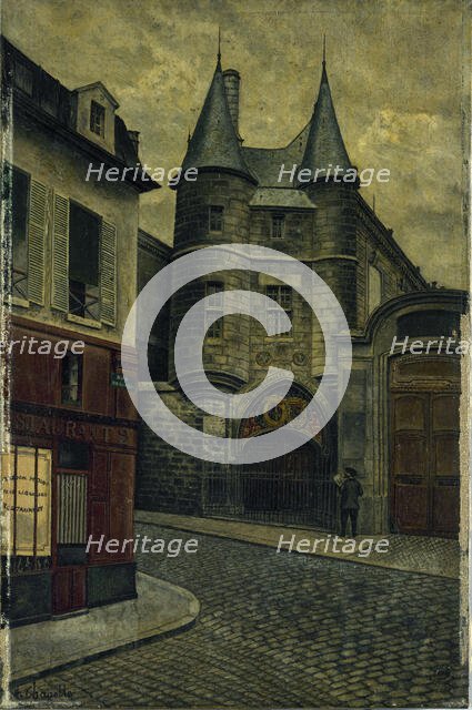 Gate of l'Hotel de Clisson, rue des Archives, 1898. Creator: Henri Chapelle.