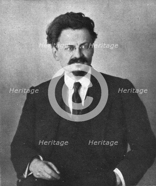 In Soviet Russia; One of the men of the hour: Trotsky, Commissioner for Foreign Affairs,1917 Creator: Unknown.