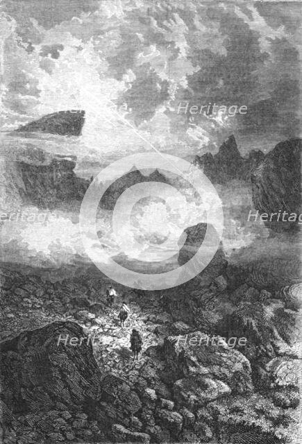 ''Passage of the Cordilleras; A Ramble in Peru', 1875. Creator: Unknown.