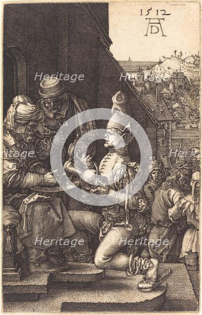 Pilate Washing His Hands, 1512. Creator: Albrecht Durer.