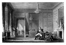 The Salon of Abdication, Fontainebleau, 1875.Artist: JB Allen