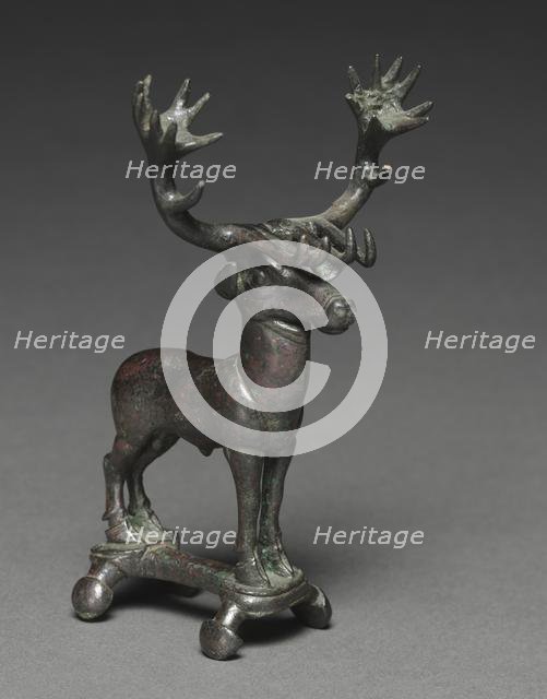 Stag Poletop, 1400-1200 BC. Creator: Unknown.