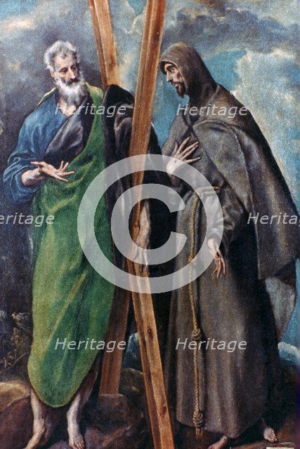 'St Andrew and St Francis', c1590-1595. Artist: El Greco