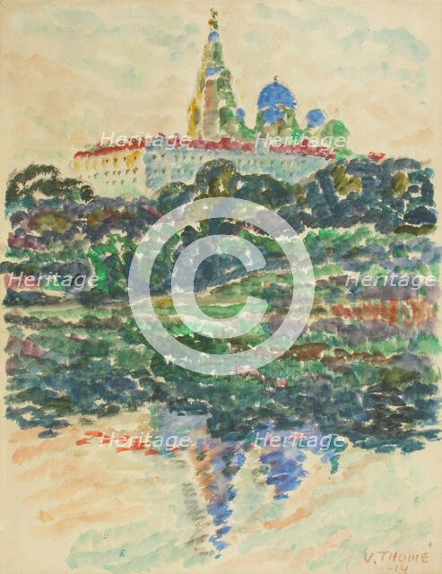 Valamo monastery, 1914. Creator: Verner Thome.