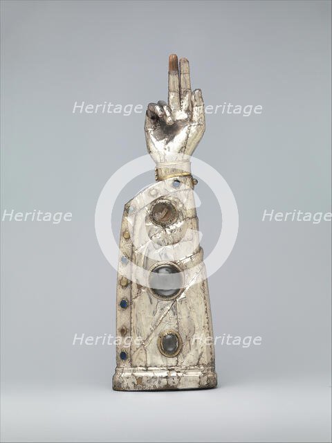 Arm Reliquary, French, 13th century, with 15th century additions. Creator: Unknown.