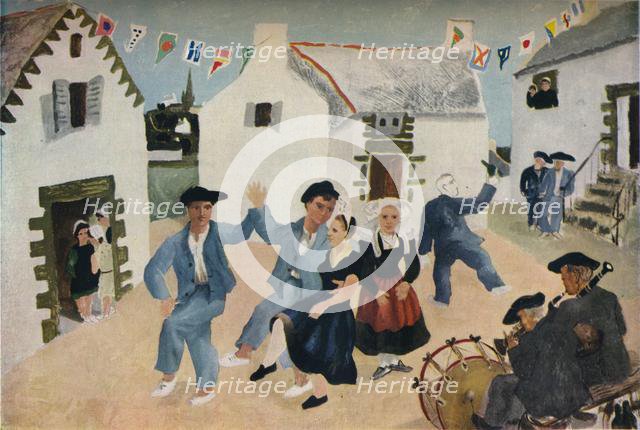 'Dancing Sailors, Brittany by Christopher Woods', 1930, (1936). Creator: Christopher Wood.