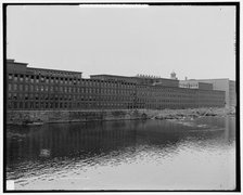 Mills on the Merrimack River, Lowell, Mass., c1908. Creator: Unknown.