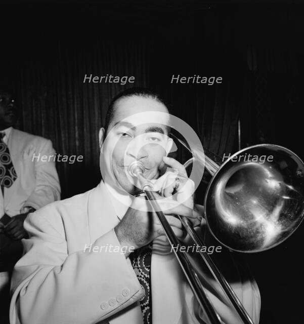 Portrait of Lawrence Brown, Aquarium, New York, N.Y., ca. Nov. 1946. Creator: William Paul Gottlieb.