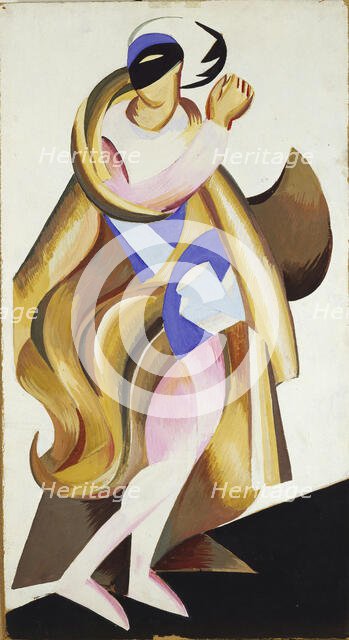 Costume design for the theatre play Romeo and Juliet by W. Shakespeare, 1921. Creator: Exter, Alexandra Alexandrovna (1882-1949).