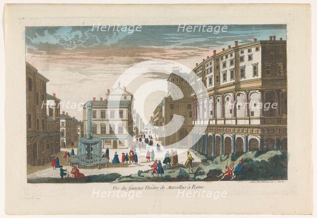 View of Marcellus's Theatre at Rome, 1745-1775. Creator: Unknown.